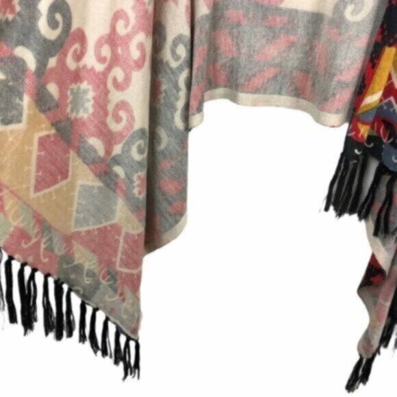 Soho Chick | Aztec Print Sleeveless Open Shrug Size Small - Picture 5 of 8